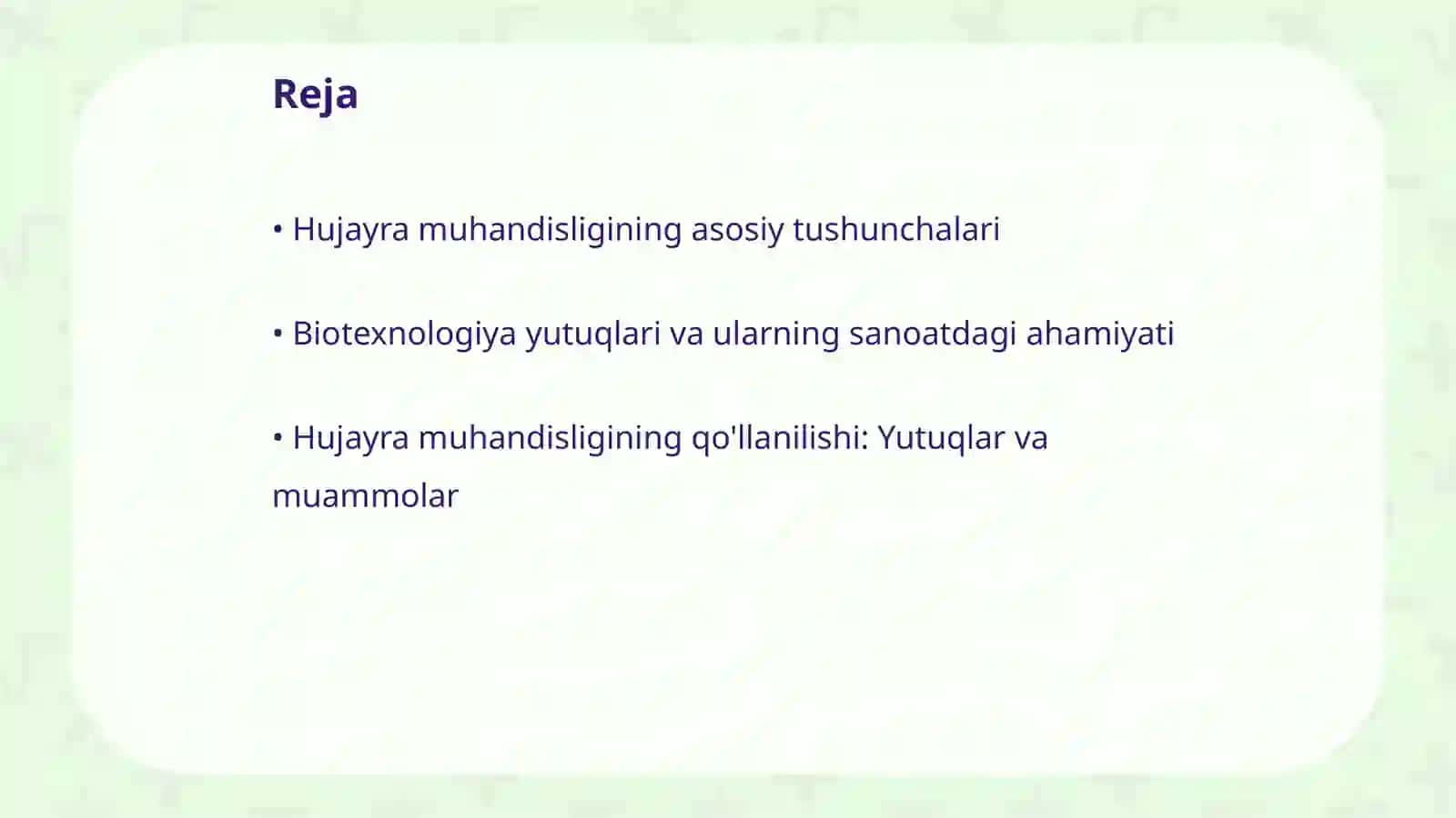 Hujayra muhandisligining qollanilishi 2