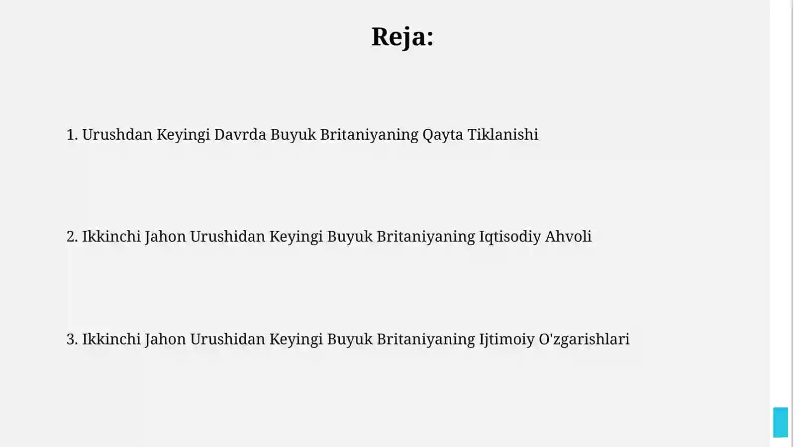 Buyuk britaniyaning 2-jahon urushidan keyingi ijtimoiy-iqtisodiy ahvoli 2