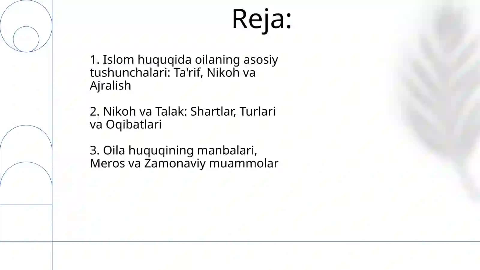 Islom xuquqshunoslikida Oila nikohTaloq tushunchalarini tariflash 2