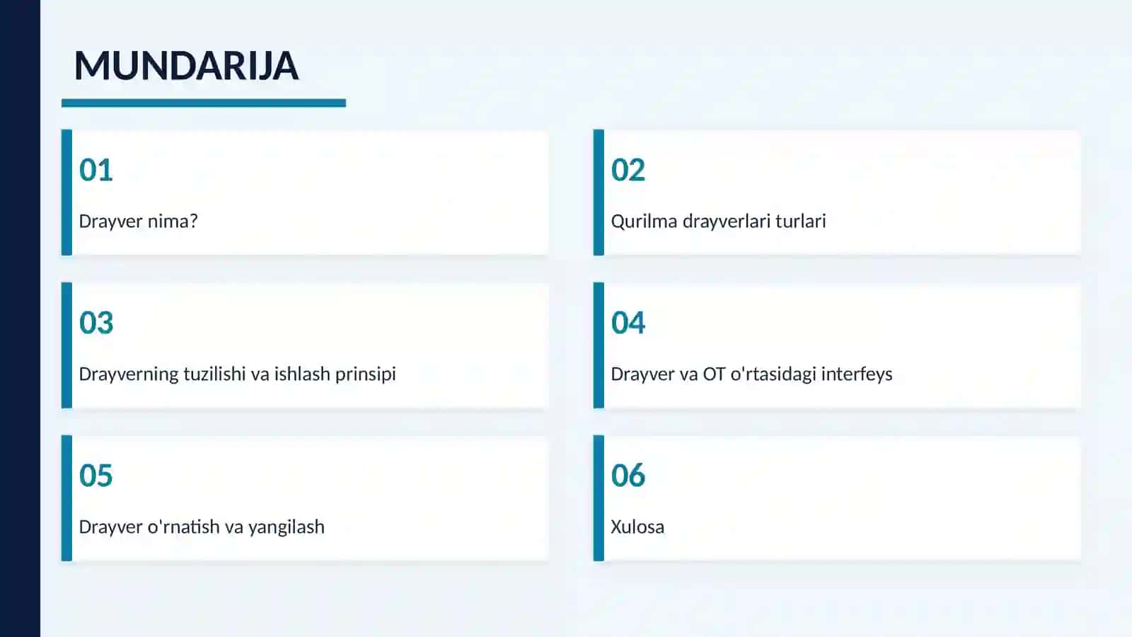 Qurilma drayverlari 2