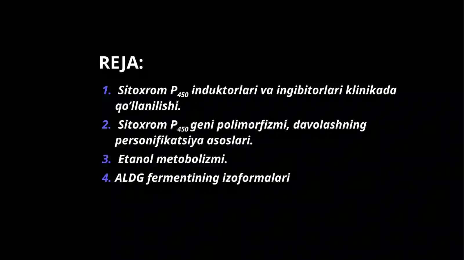 Sitoxrom P450 induktorlari va ingibitorlari klinikada qo’llanilishi. Sitoxrom P450 genipolimorfizmi. 2