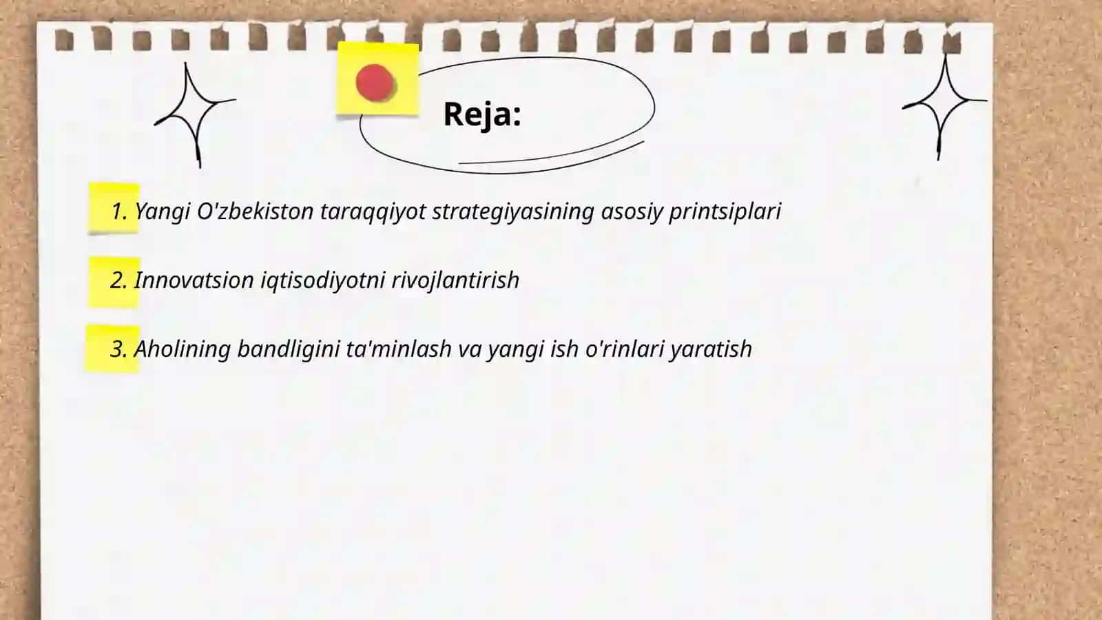 Yangi O'zbekiston taraqqiyot strategiyasi asosida jadal taraqqiyot va yangilanish sari 2