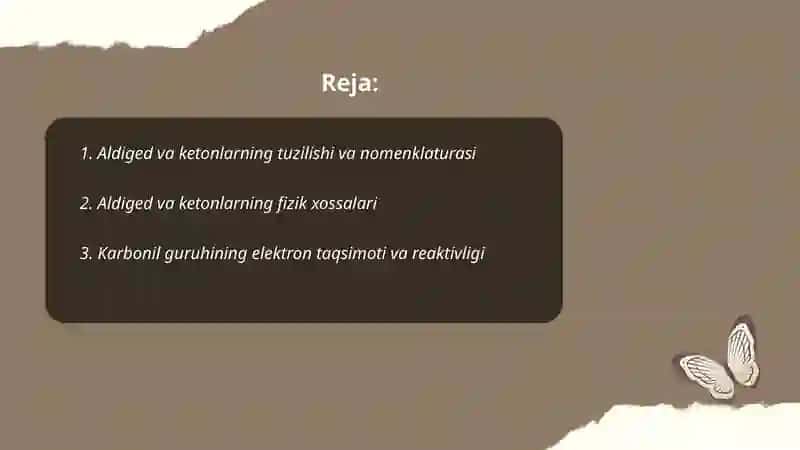 Aldiged va ketonlar 2