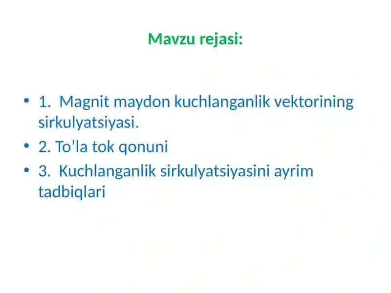 ELEKTR VA MAGNETIZM 2