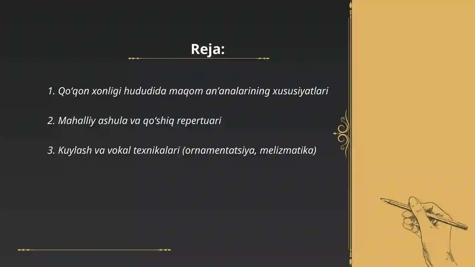 Qoʻqon xonligida oʻzbek musiqasining oʻziga xos tarkibiy qismlari 2