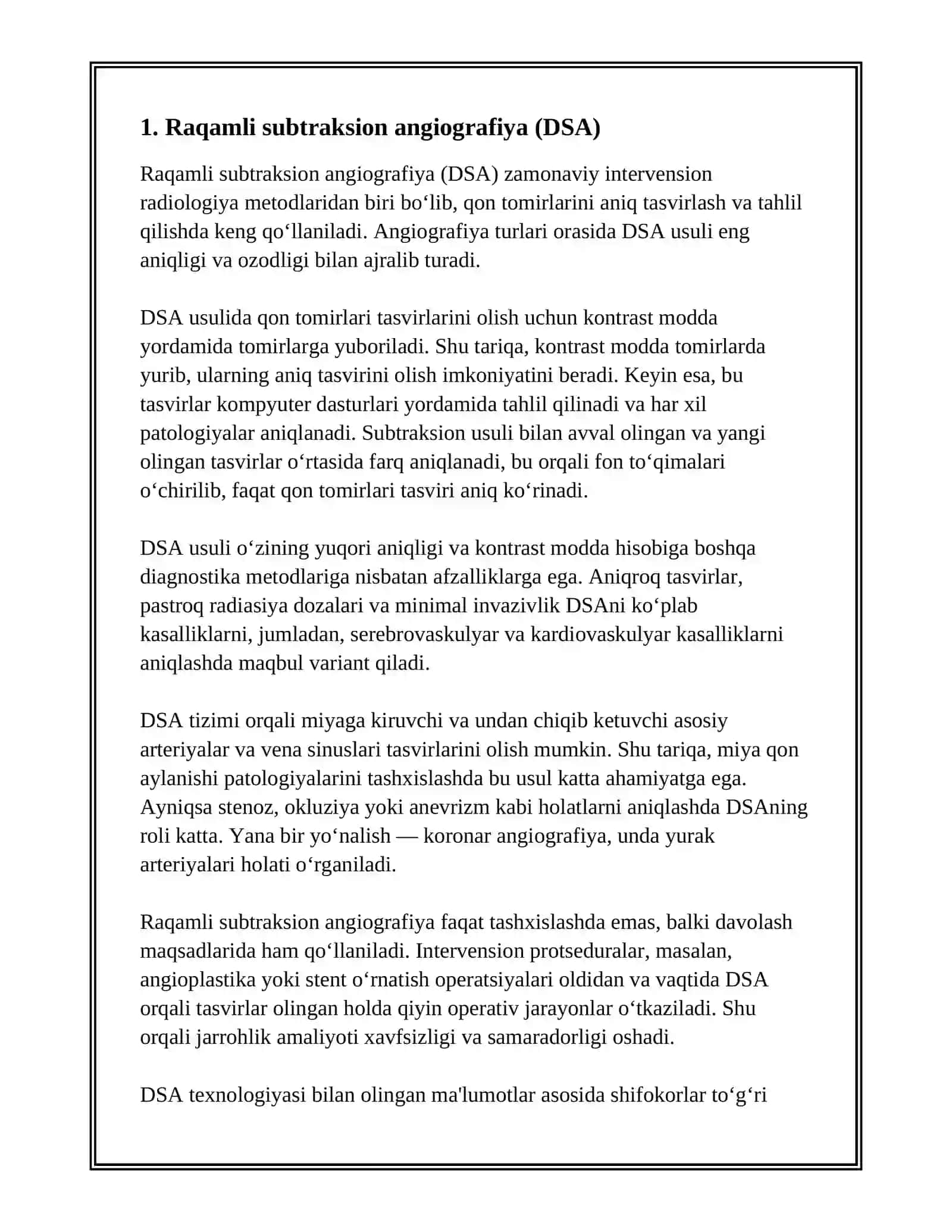 INTERVENSION RADIOLOGIYA VA ANGIOGRAFIYA TURLARI 2