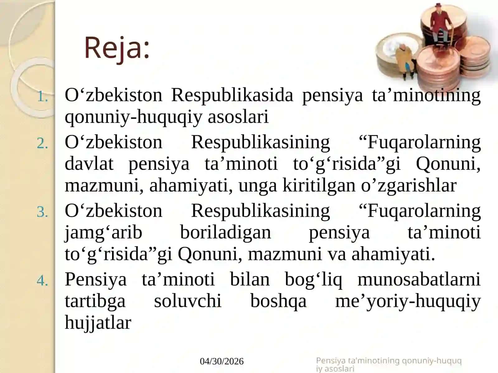 DAVLAT PENSIYA TA’MINOTINING HUQUQIY ASOSLARI 2