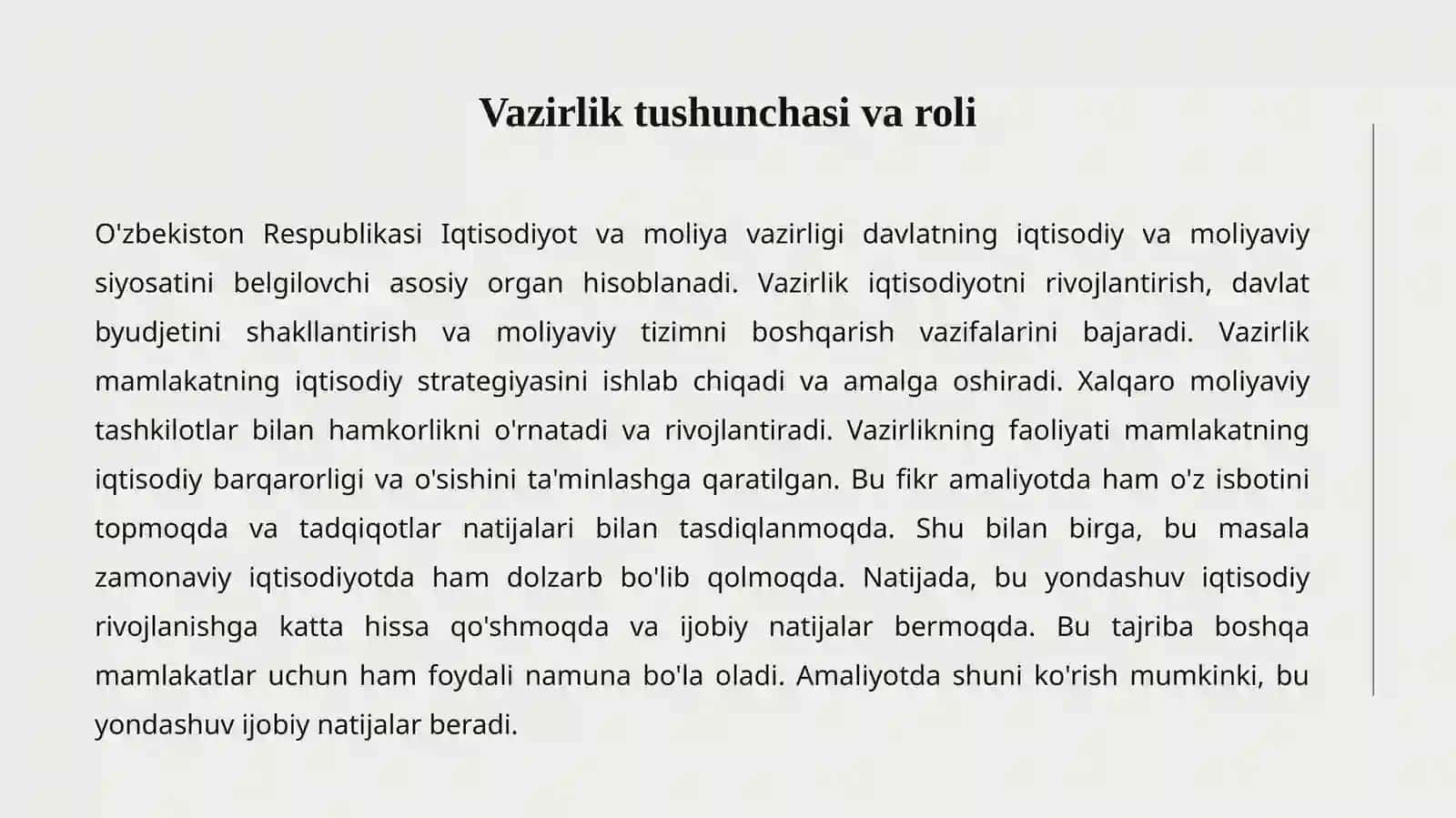 O'zbekiston Respublikasi Iqtisodiyot va Moliya Vazirligi 2