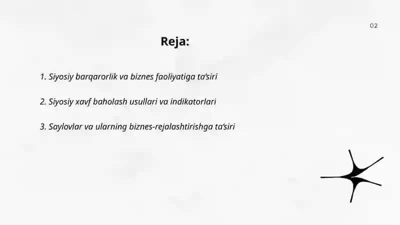 Siyosiy vaziyatning biznesga ta’sirini baholash 2