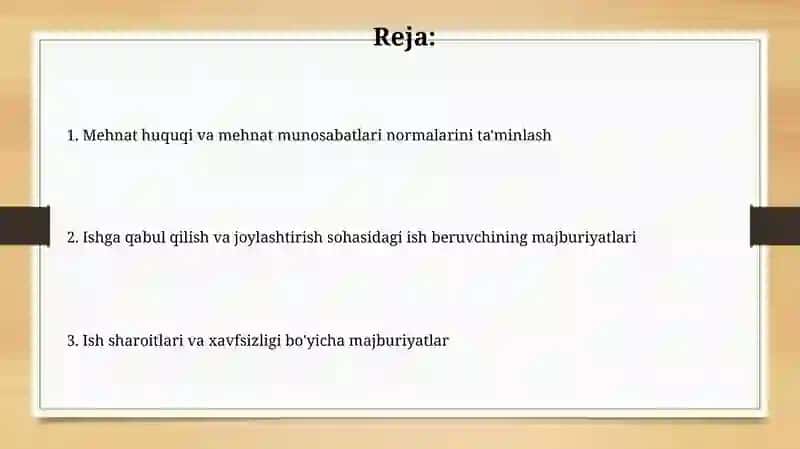 Mehnat nizolari vaularini hal qilish 2