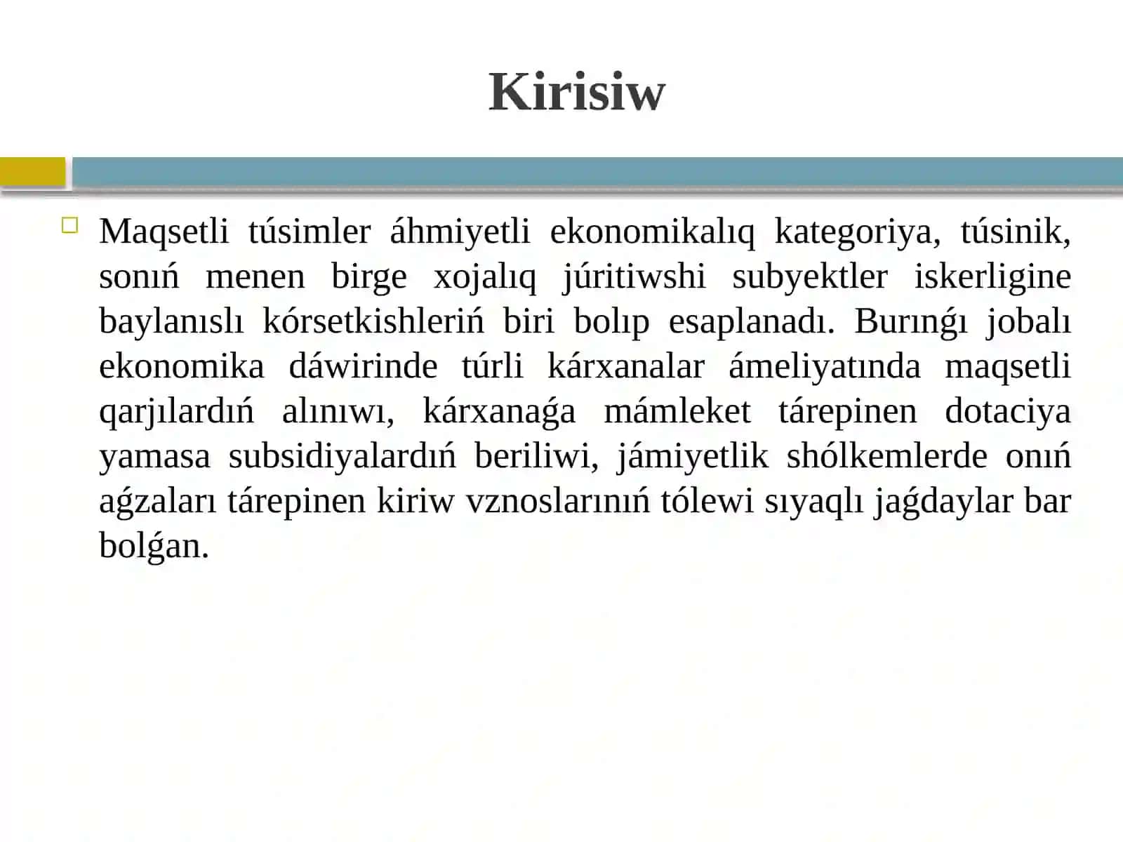 Mámleket maqsetli fondlari hám olardıń áhmiyeti 2