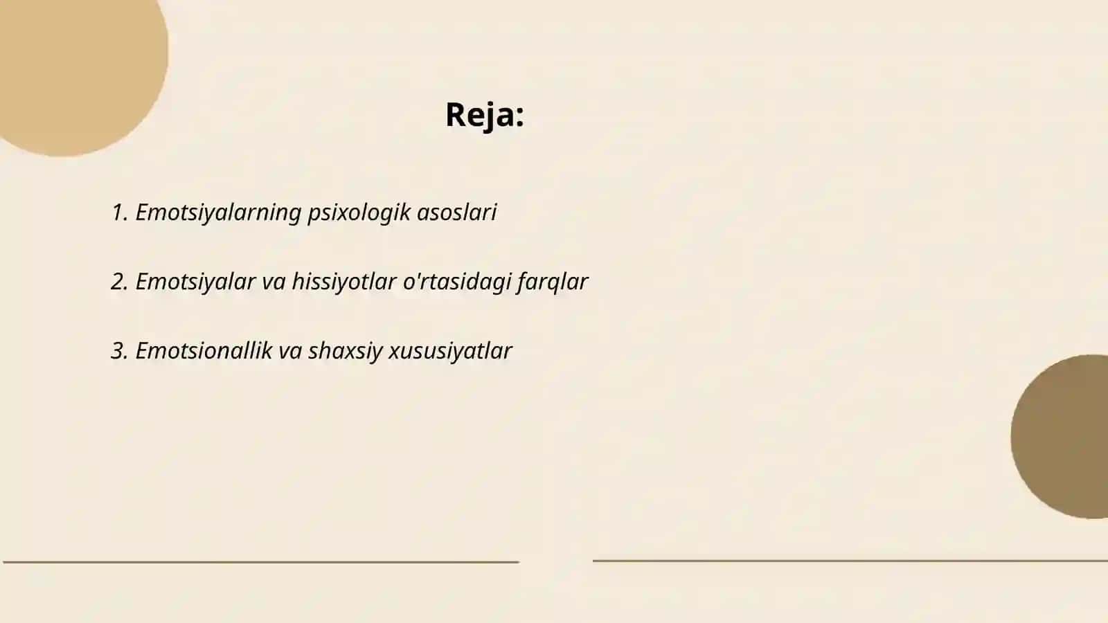 Emotsiya va uning tabiatini yoritish 2