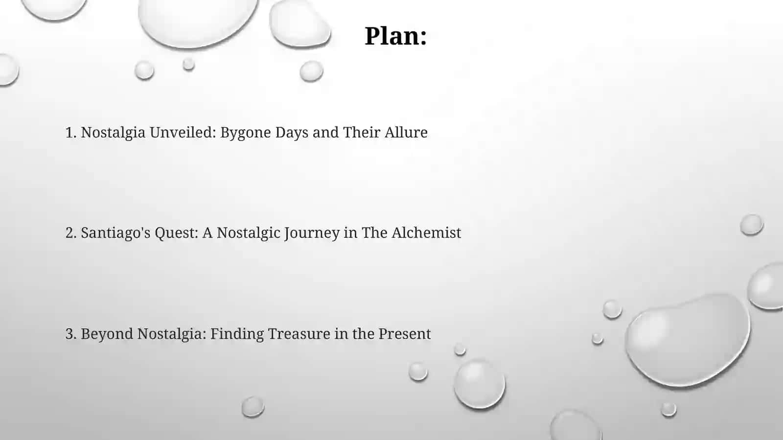 Bygone days and The Alchemist 2