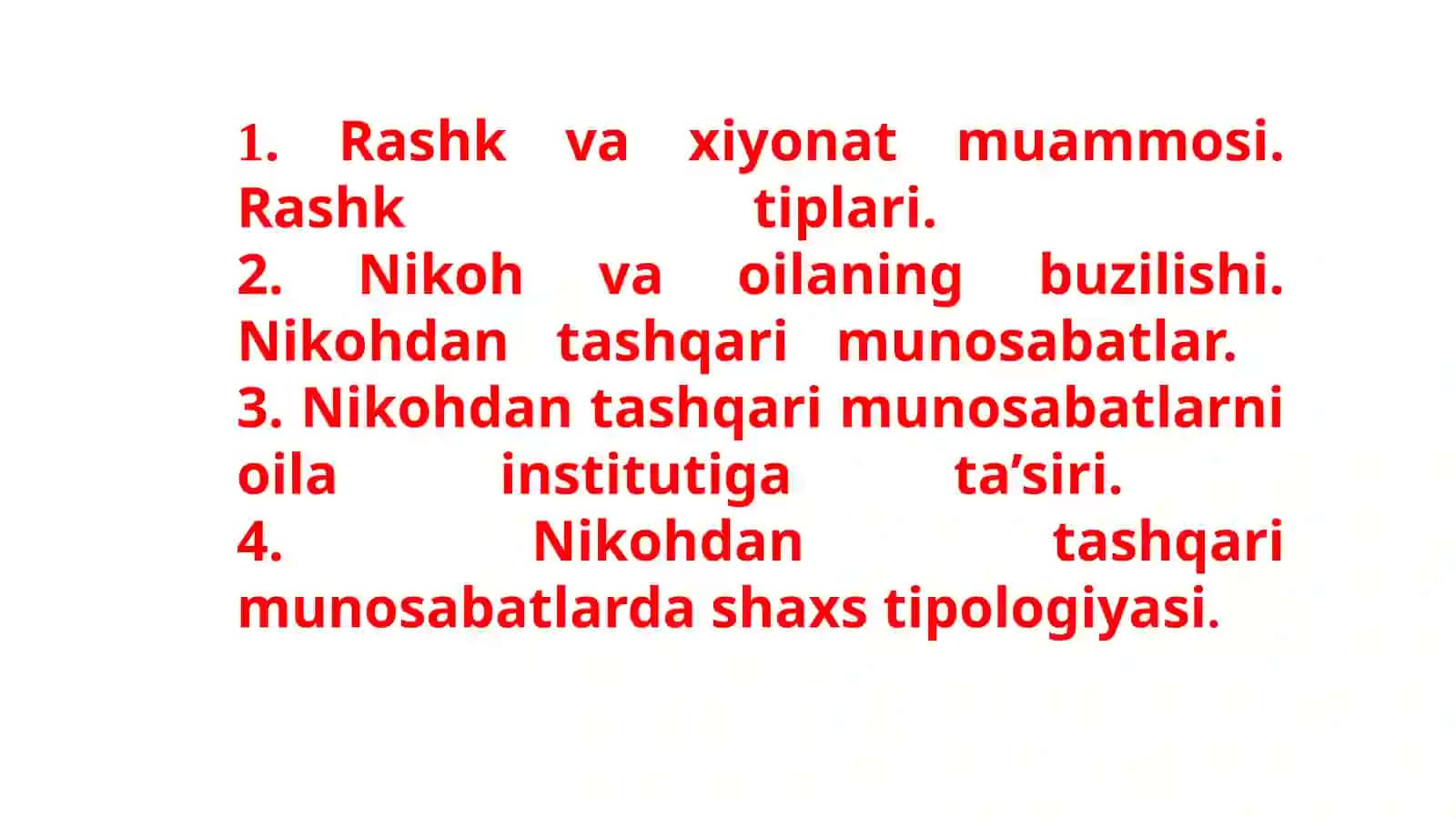 Nikohdan tashqari munosabatlarning ijtimoiy psixologik xususiyatlari 2