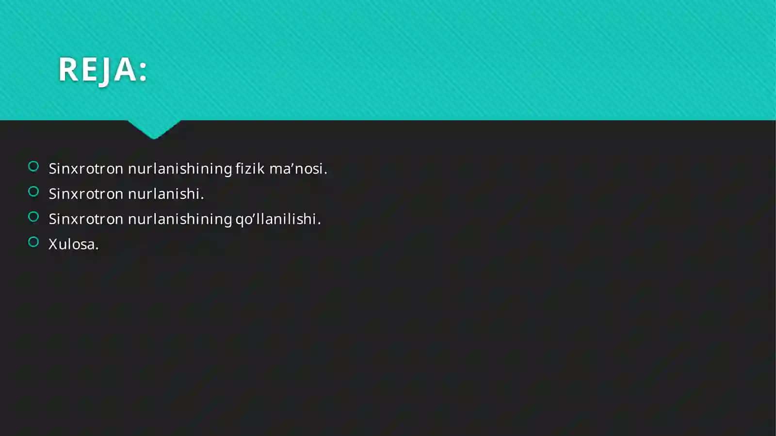 SINXROTRON NURLANISH VA UNING QO’LLANILISHI 2