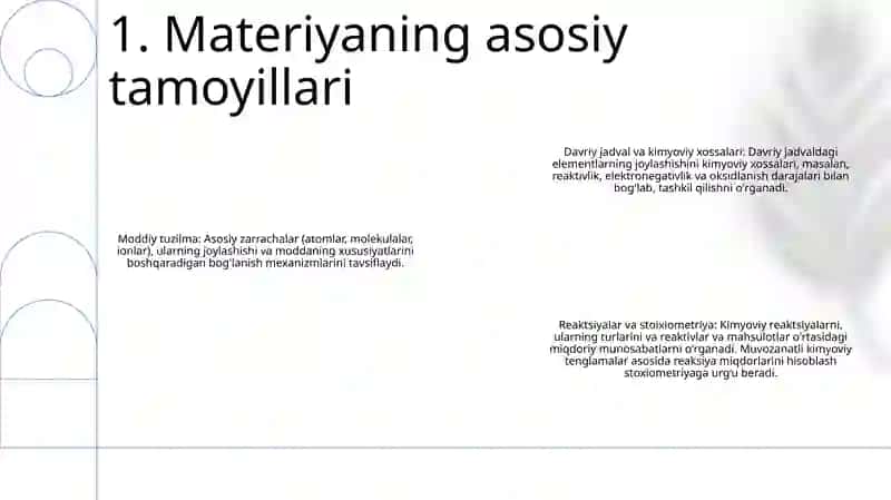 Anorganik Kimyo Fanining Asosiy Qonunlari Hamda Ularning Ahamiyati 2