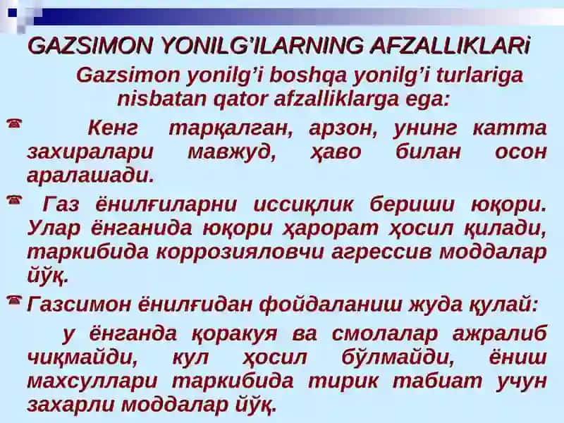 Gazlar haqida tushincha 2