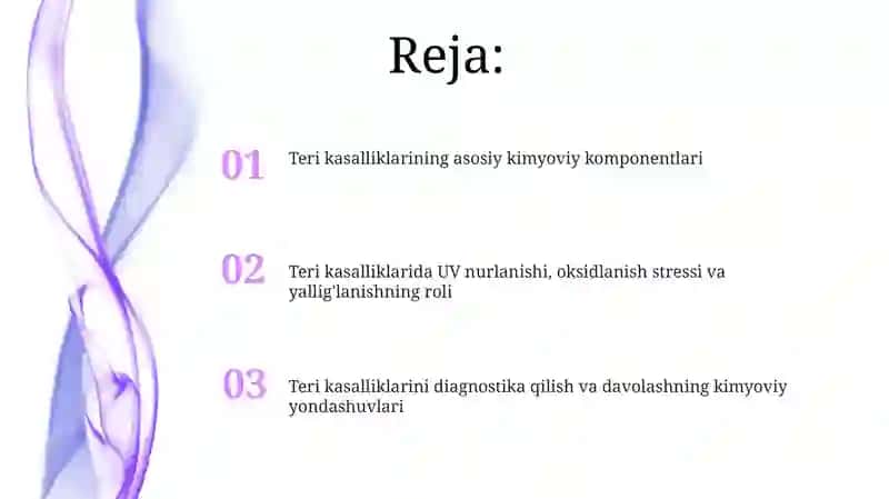 Teri kasalliklarining kimyoviy asoslari 2