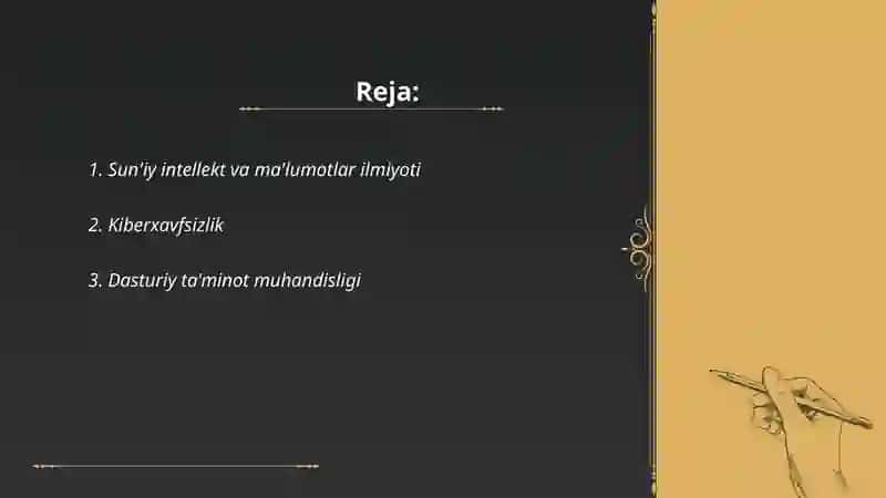 Sun'iy intellekt va ma'lumotlar ilmiyoti 2