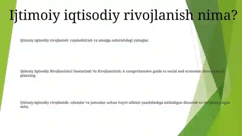 Ijtimoiy Iqtisodiy Rivojlanishni Dasturlash Va Rivojlantirish 2