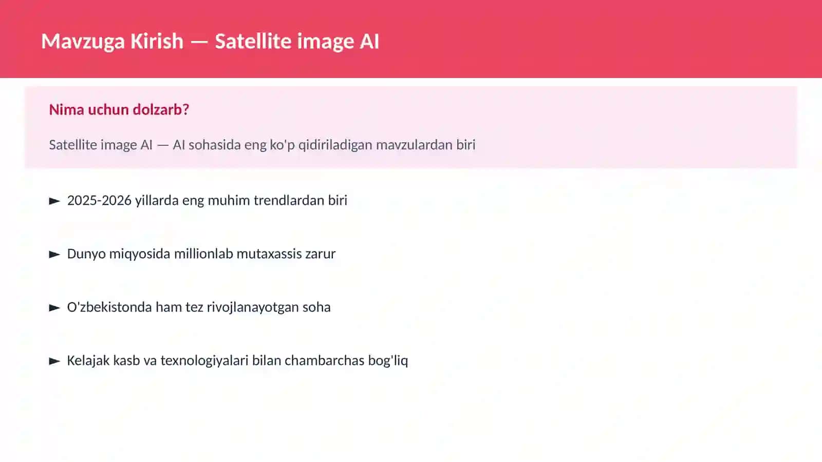 Satellite image AI 2