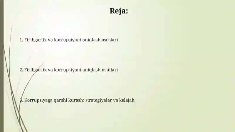 Firibgarlik va korrupsiyani aniqlash 2