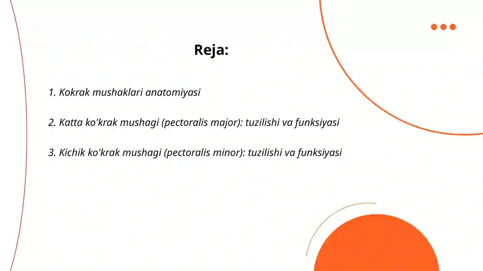 Ko'krak mushaklari anatomiyasi 2
