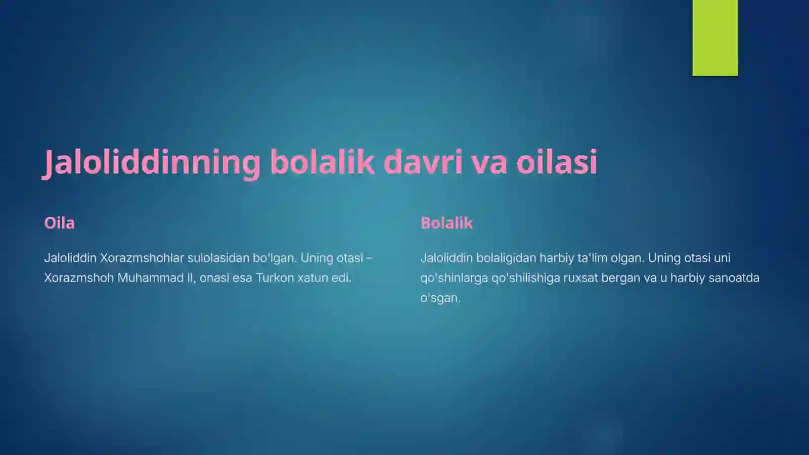 Jaloliddin Manguberdi - buyuk sarkarda va vatan himoyachisi 2