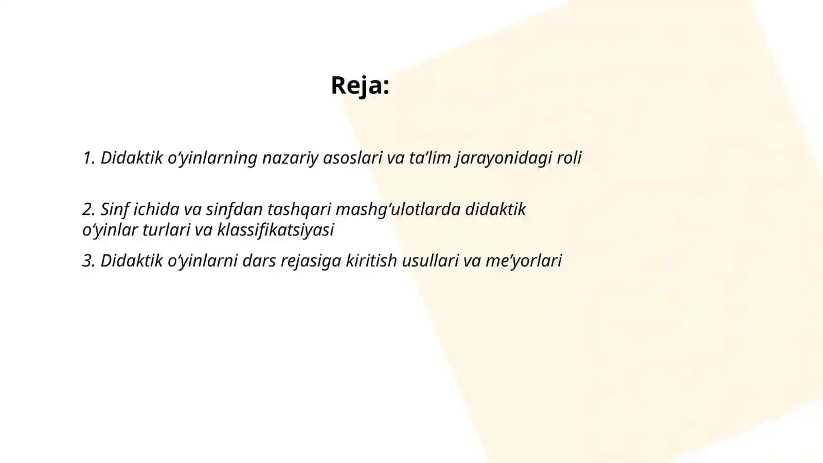 Sinf va sinfdan tashqari mashg'ulotlarda didaktik oʻyinlarni qo'llash metodikasi 2