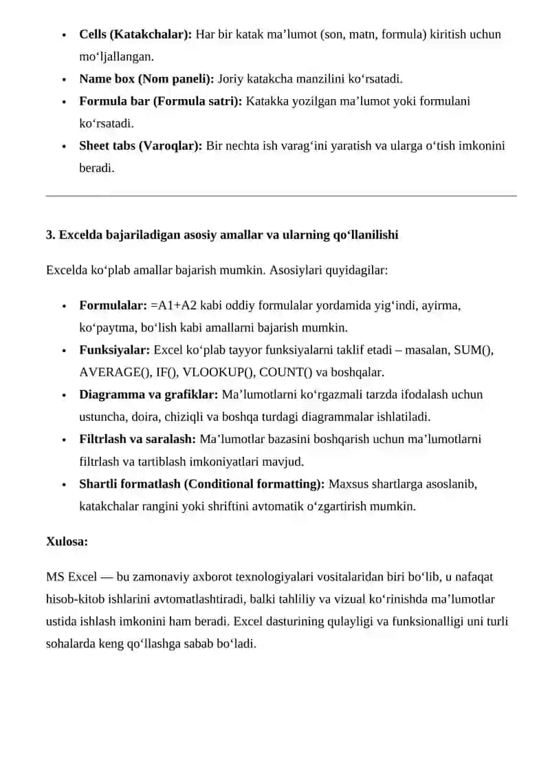 Informatika va axborot texnologiyalari fanidan Konsultatsiya uchun tayyor ish qulay holda 2