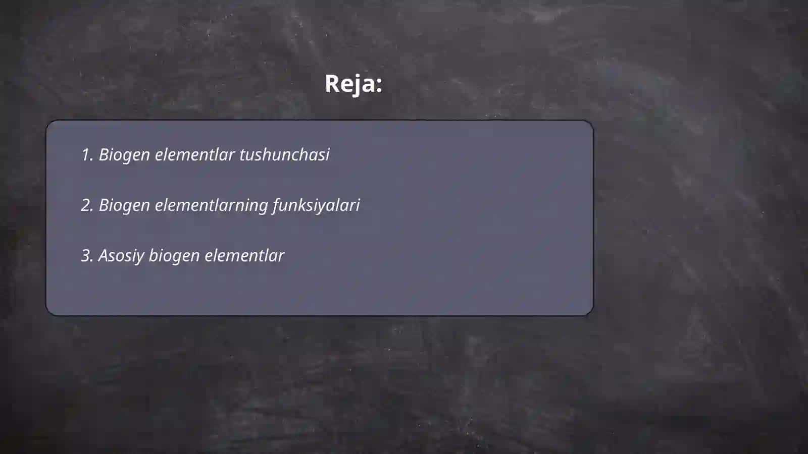 Biogen elementlar 2
