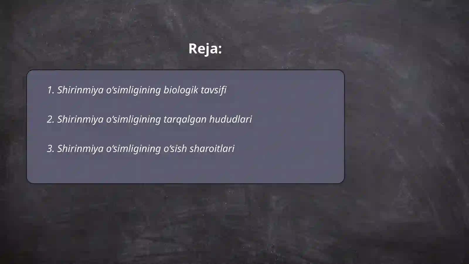 Shirinmiya o‘simligi 2