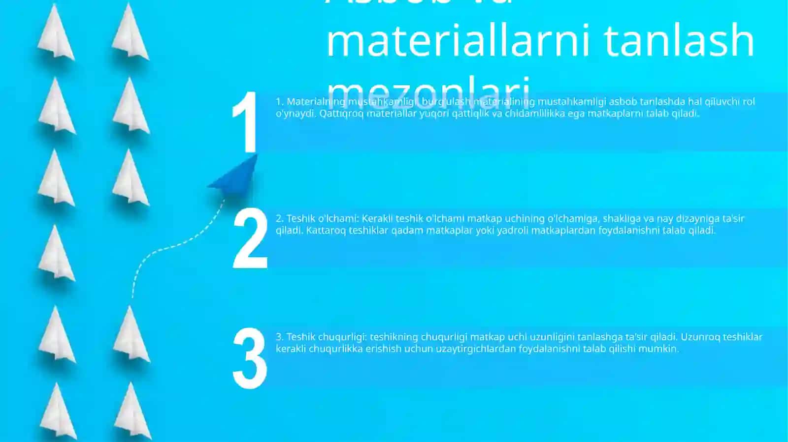 Detallar OʻLchamiga Qarab Kuydiruvchi Asboblar Va Materiallar Tanlash 2