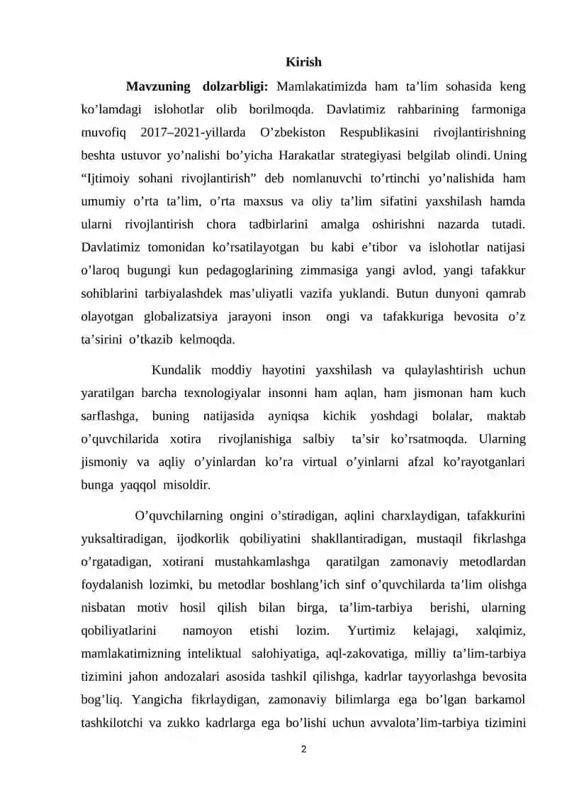 Xotira jarayonlari va uning ekisprimental tajribada órganilishi 2