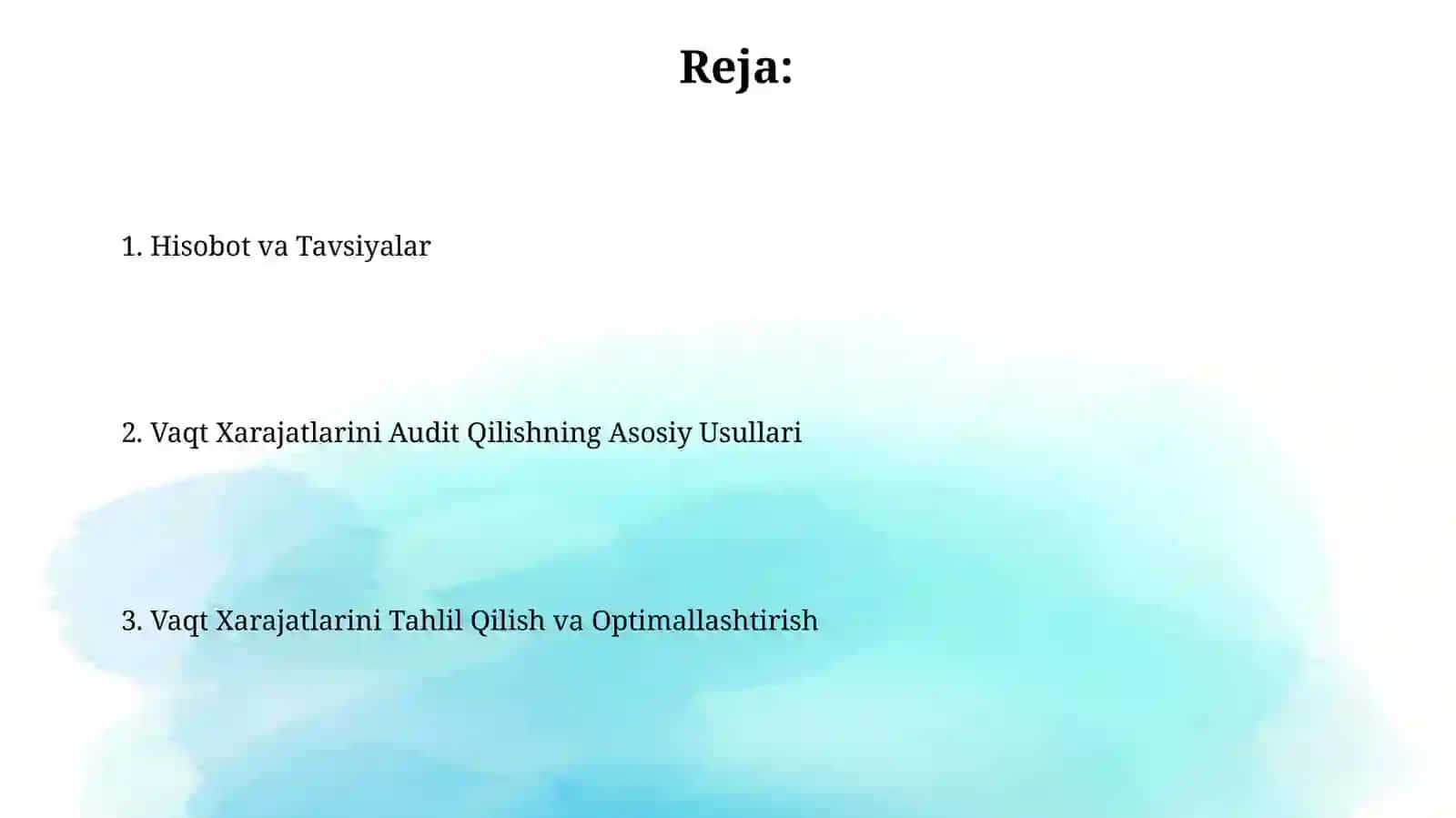 Davr xarajatlari auditi 2