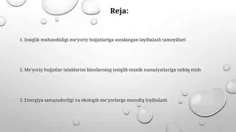 Issiqlik texnikasi meʼyoriy hujjati asosida loyihalash 2