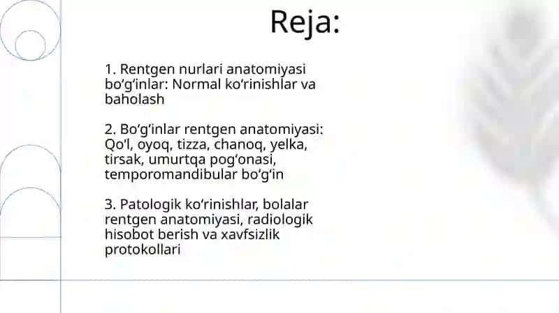 Birlashmalarning rentgenanatomiyasi 2