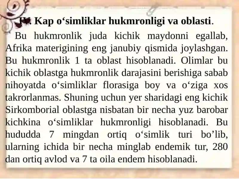 Dorivor o‘simliklarni geografik tarqalishi. 2