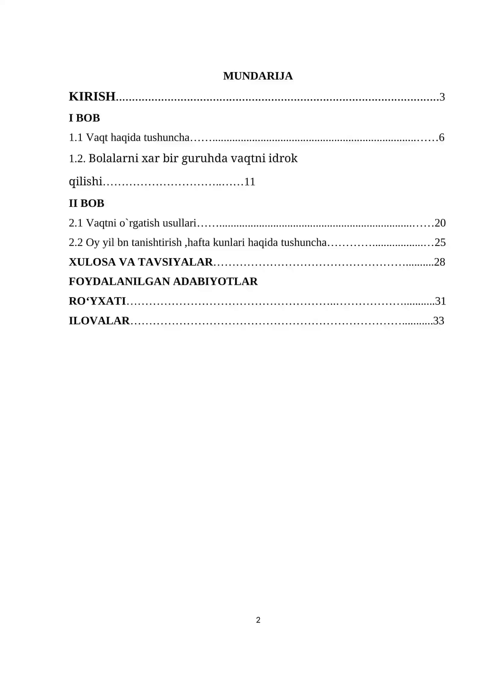 Bolalarda vaqt haqida tasavvurlarni rivojlantirish 2