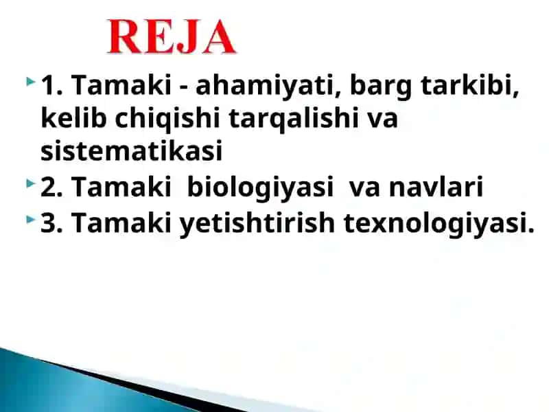 Tamaki biologiyasi va yetishtirish texnologiyasi 2
