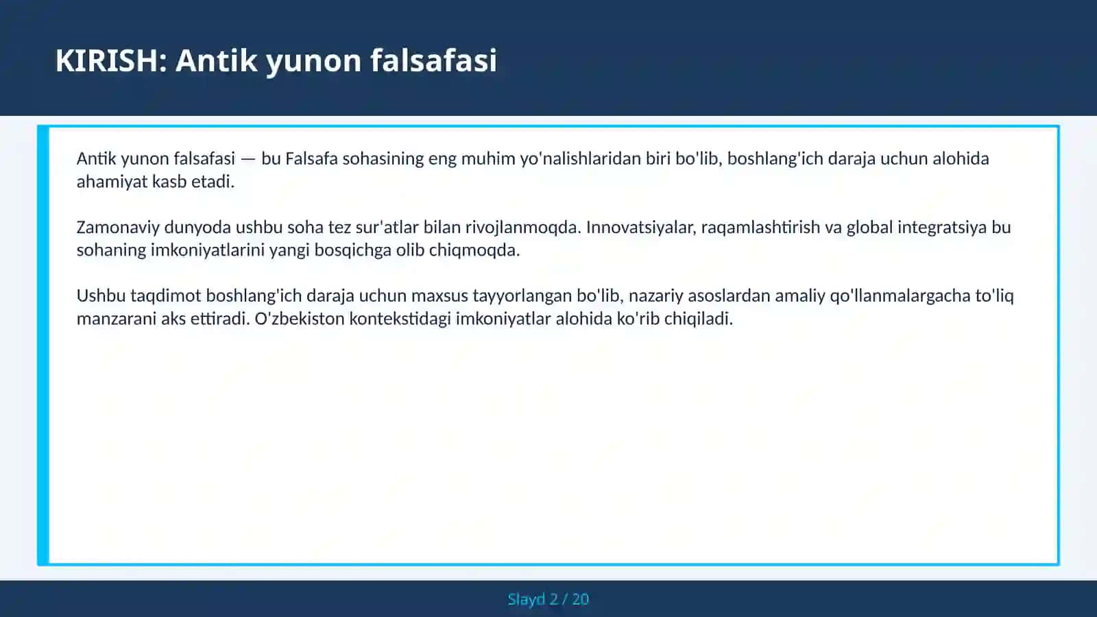 ANTİK YUNON FALSAFASI 2