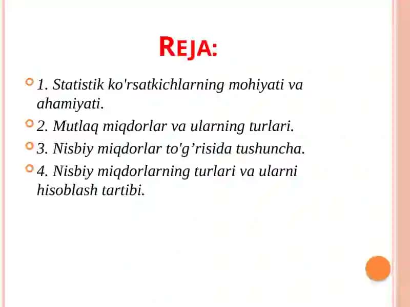 Tasviriyanalitika odilov sanjar biznes analatika fanidan 2