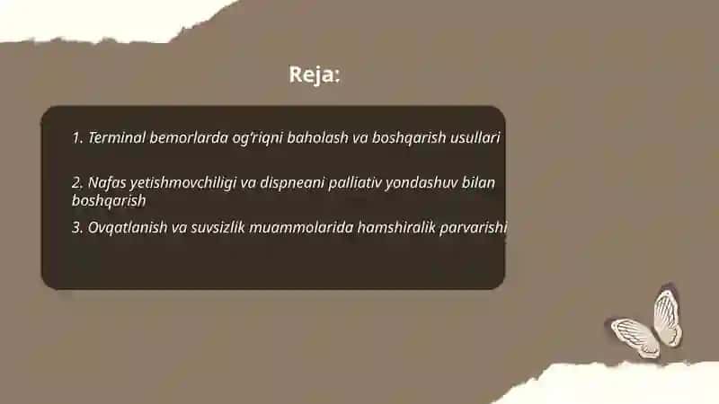 Terminal davrdagi bemorlarda hamshiralik parvarishining xususiyatlari 2