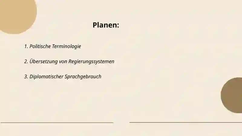 Politische Übersetzung 2