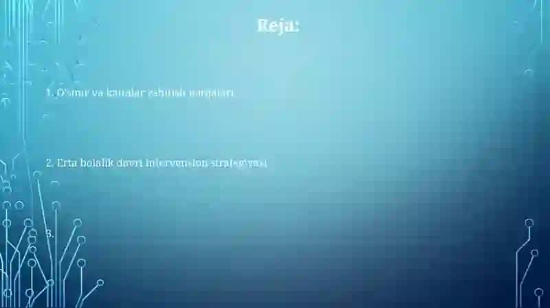 Eshitishida nuqsoni boʻlgan bolalarni turli davrlarda eshitish idrokini rivojlanish 2
