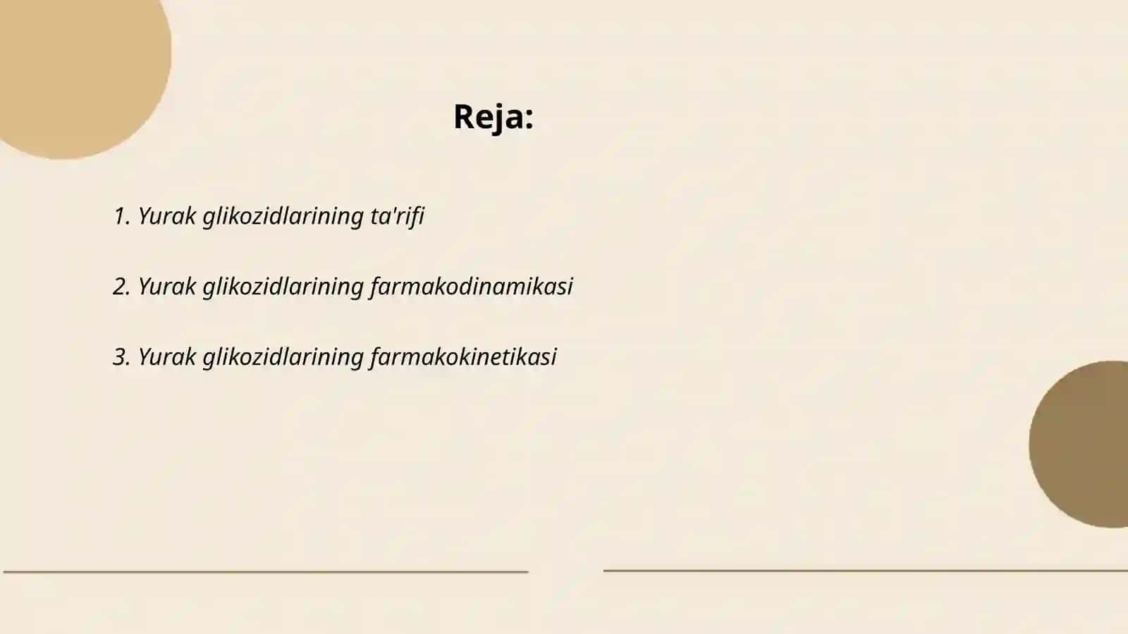 Yurak glikozidlari 2