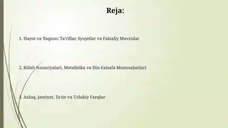 IbnTufayl va IbnSinoning “XayibnYakzono’g’li” risolasini qiyosiy tahliletish 2