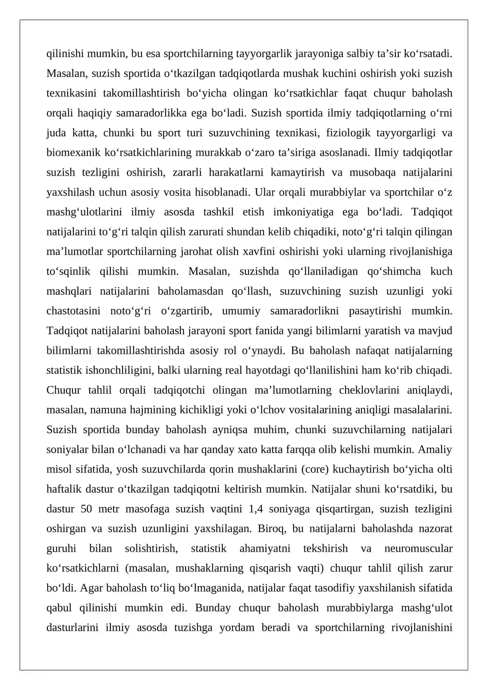 Tadqiqot natijalarini baholash 2