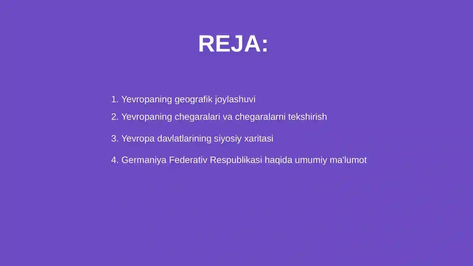 Yevropaning geografik o‘rni, chegaralari va siyosiy xaritasi 2