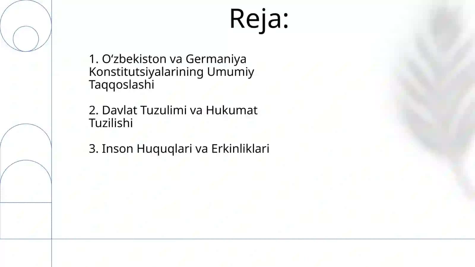 O'zbekiston va Germaniyaning konstitutsiyalarini taqqoslab taqdimot tayyorlash 2